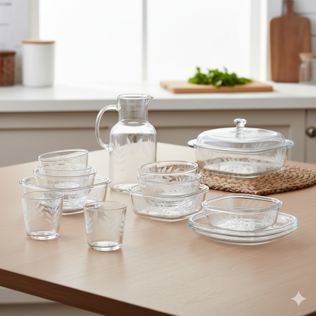 Borosil Tea Set